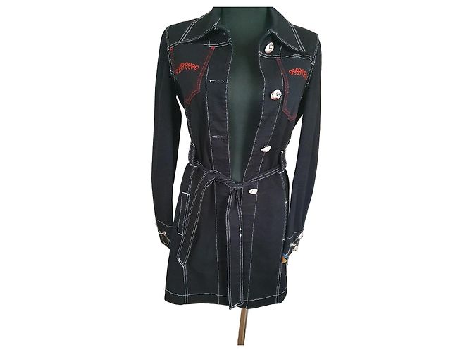 John Galliano Bestickte Denimjacke