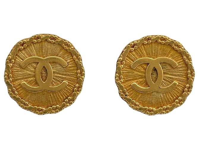 Orecchini a clip Chanel placcati oro