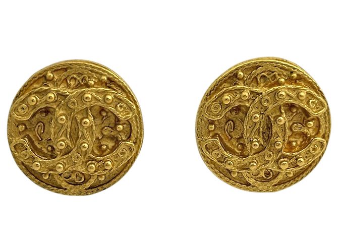 Orecchini a clip Chanel placcati oro
