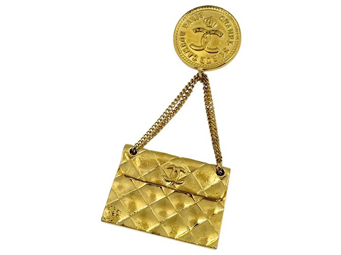 Chanel vergoldete Brosche