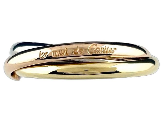 Anello Cartier Trinity in oro giallo rosa e bianco
