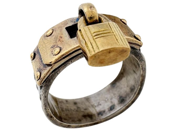 Hermès Anillo Hermes Cadena en Plata de Ley 925