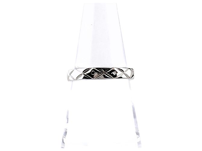 Chanel Matelassé Platinum Band Ring