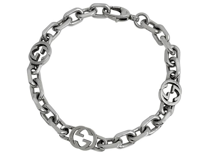 Pulseira de Berloques em Prata Gucci