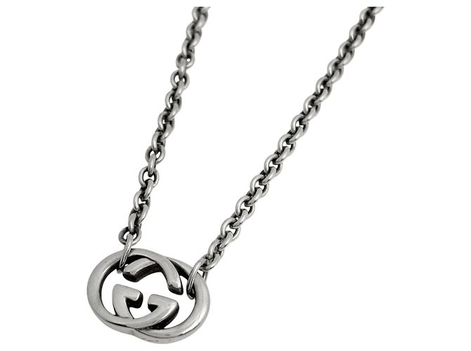 Collier Gucci Interlocking G en argent