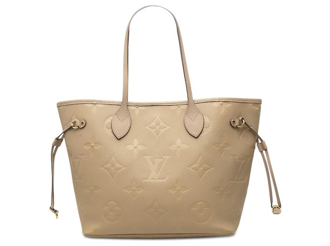 Louis Vuitton Beige Monogram Giant Empreinte Neverfull MM