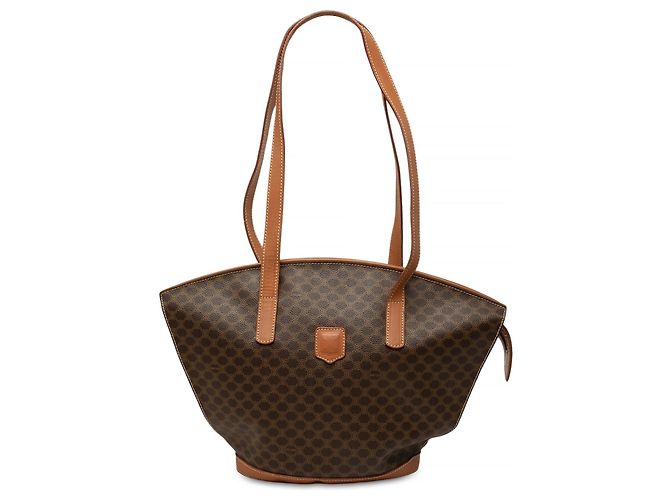 Céline Borsa a tracolla Celine Brown Macadam Coated Canvas