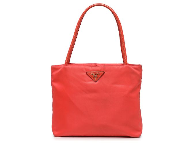 Prada Orange Tessuto Tote