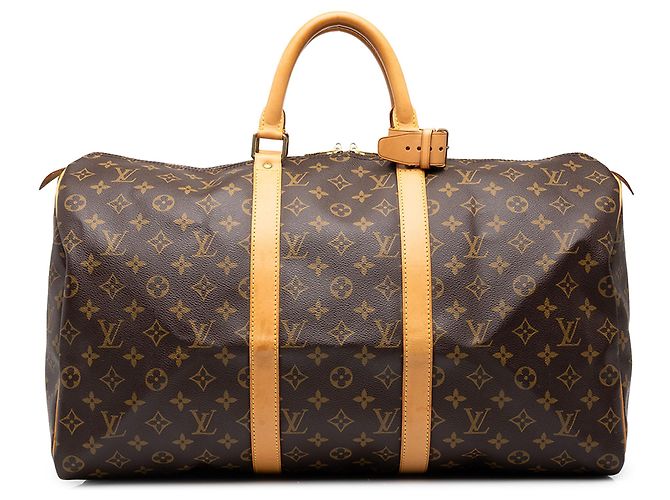 Louis Vuitton Brown Monogram Keepall 50