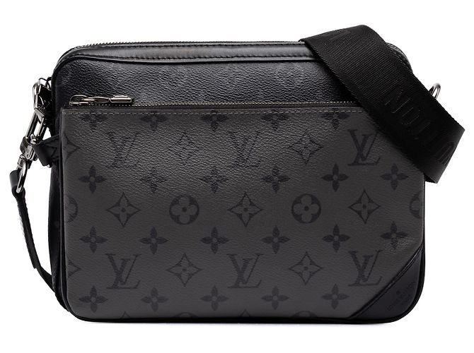 Louis Vuitton Black Monogram Eclipse Reverse Trio Messenger