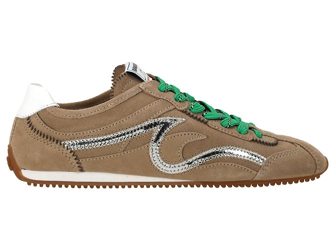 Baskets Sandro Light Wave en daim marron