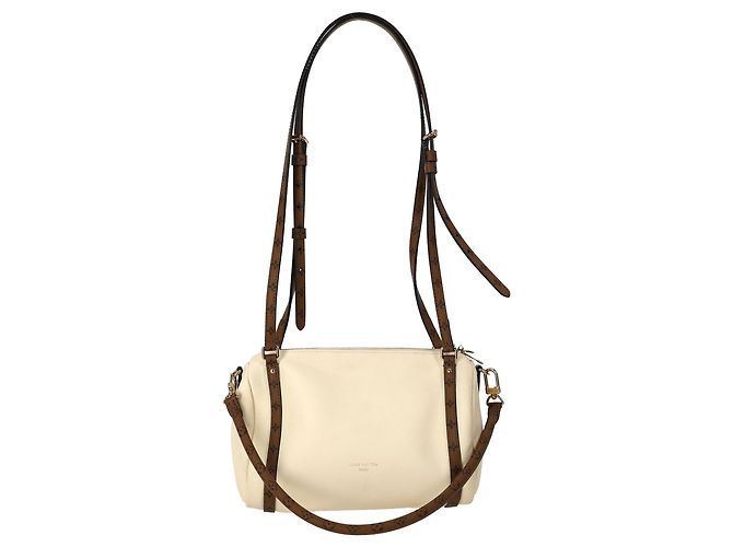 Borsa a tracolla Louis Vuitton Express PM in pelle di vitello bianca