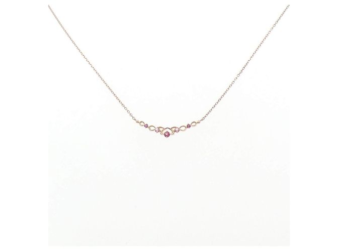 Autre Marque Collar de Topacio K10 Pink Gold