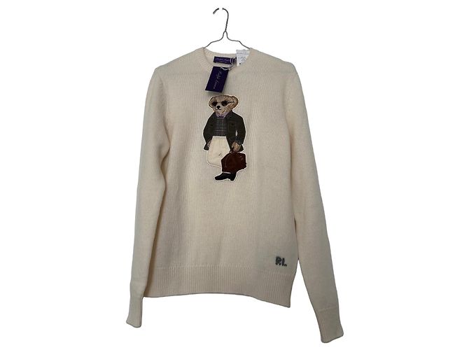 Ralph Lauren Polo Bear Kaschmirpullover creme