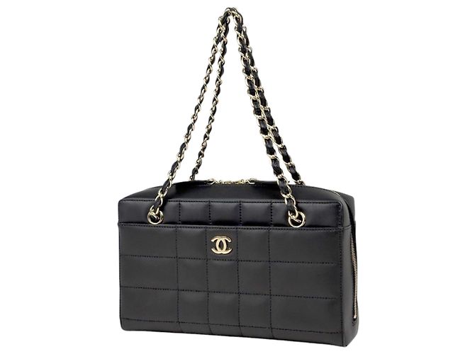 Borsa a mano Chanel in pelle nera