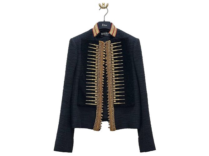Autre Marque Balmain Paris Military Jacket  Sz.38 Pre-owned