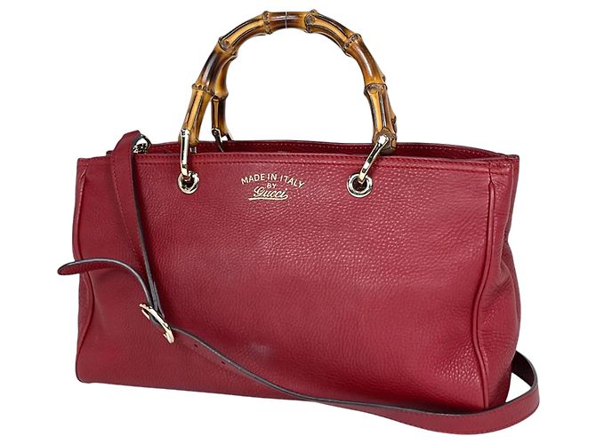 Gucci Bamboo Shopper Medium 2-Way Lederhandtasche