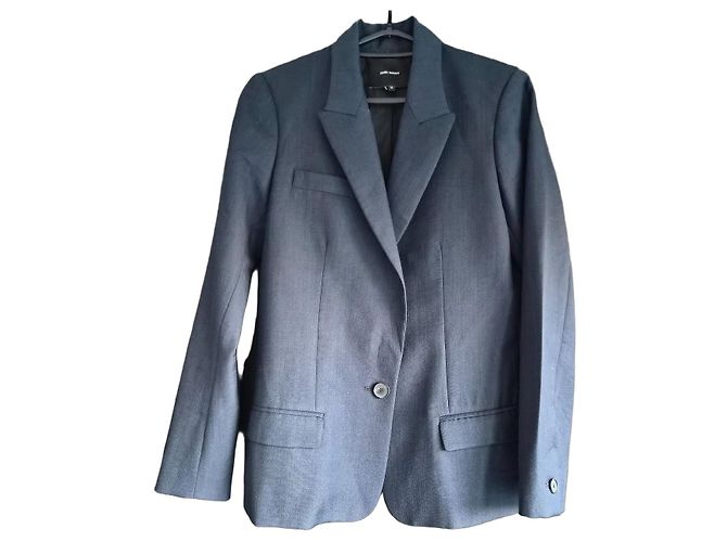 ISABEL MARANT Navy blue wool blazer
