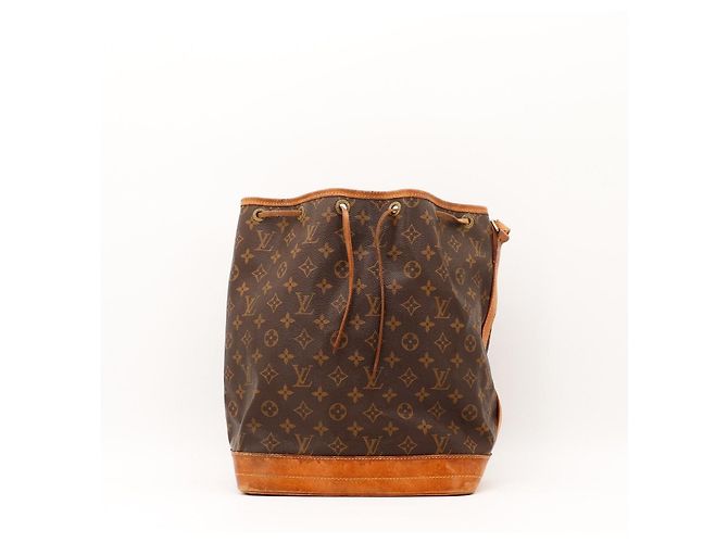 Bolsa Saco Louis Vuitton Monogram Noe em Couro Marrom