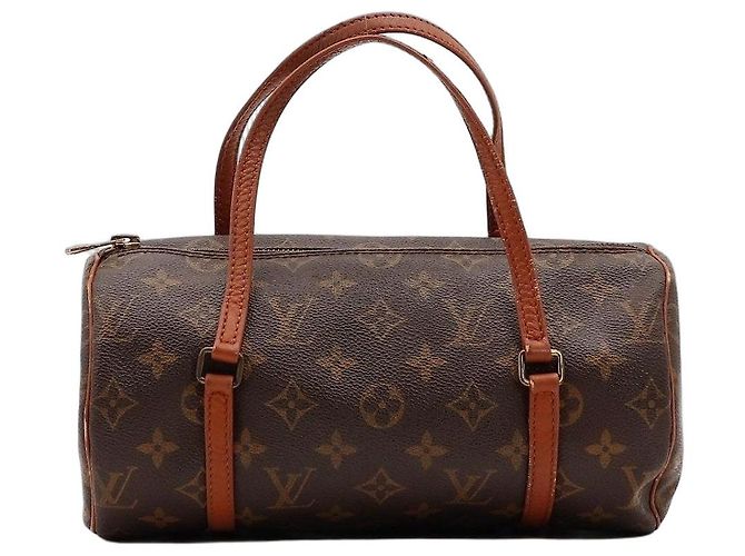 Bolsa Louis Vuitton Monogram Papillon 30 em couro marrom