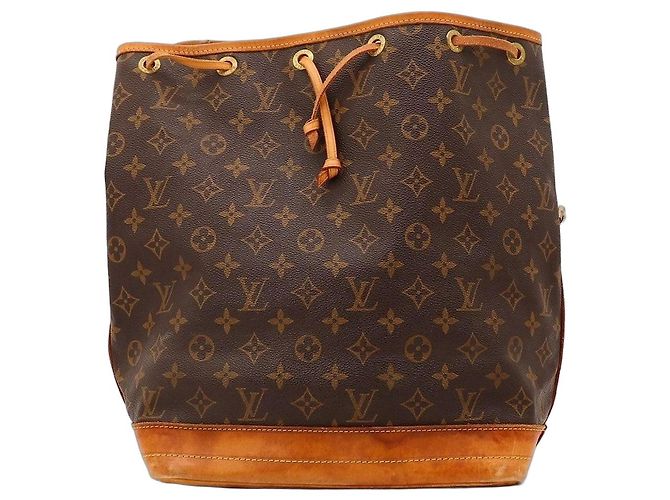 Borsa a Secchiello Louis Vuitton Monogram Noe in Pelle Marrone