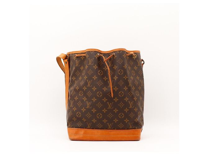 Borsa secchiello Louis Vuitton Noe Monogram Canvas Leather Brown