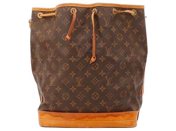 Borsa a Secchiello Louis Vuitton Monogram Noe in Pelle Marrone