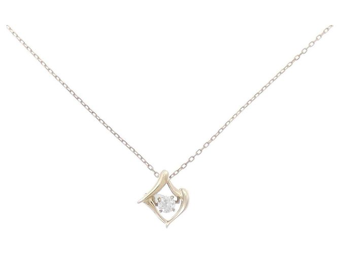 Autre Marque Collana in oro giallo K10 e diamanti