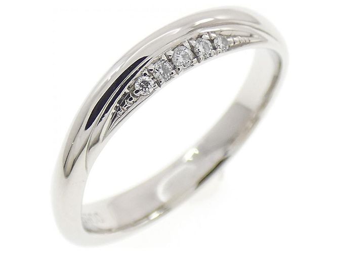 Autre Marque Anello in Pt900 Diamante e Zaffiro