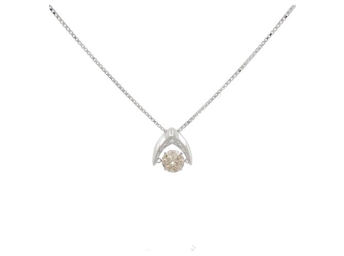 Autre Marque Diamantenhalskette Pt900 Pt850