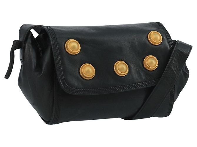 LOEWE Shoulder Bag Leather Black