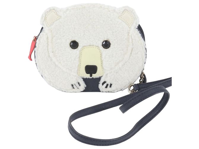 Bolsa de Ombro com Corrente em Couro Polar Bear Kate Spade