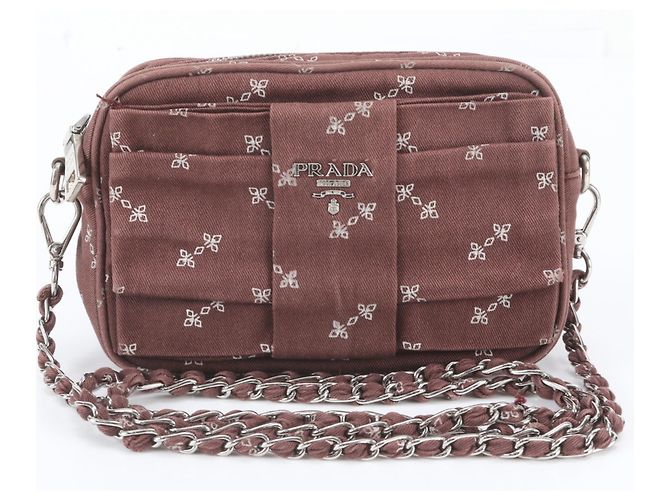 Borsa a tracolla con catena Prada