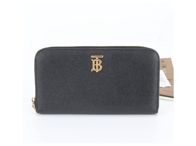 Burberry TB Logo Leather Long Wallet