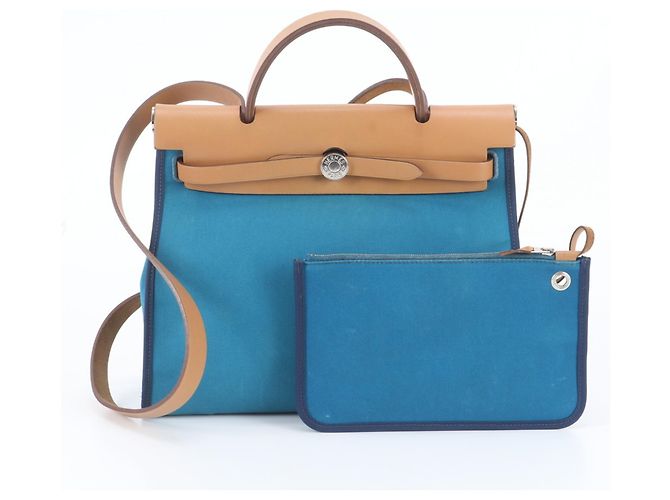 Hermès Saco Tote Hermes Herbag Zip PM em couro