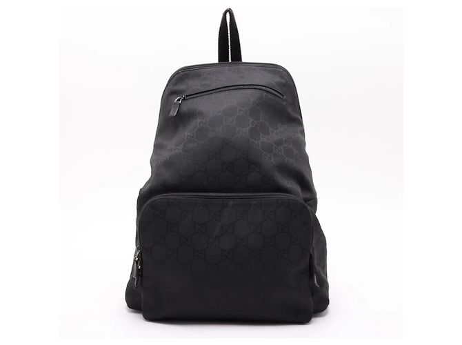Gucci GG Nylon Leather Backpack
