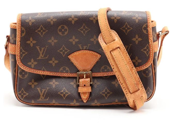 Bolsa de Ombro em Couro Louis Vuitton Monogram Sologne