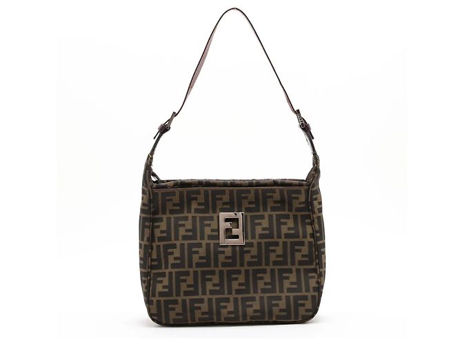 Bolsa One-Shoulder Fendi Zucca em couro e canvas
