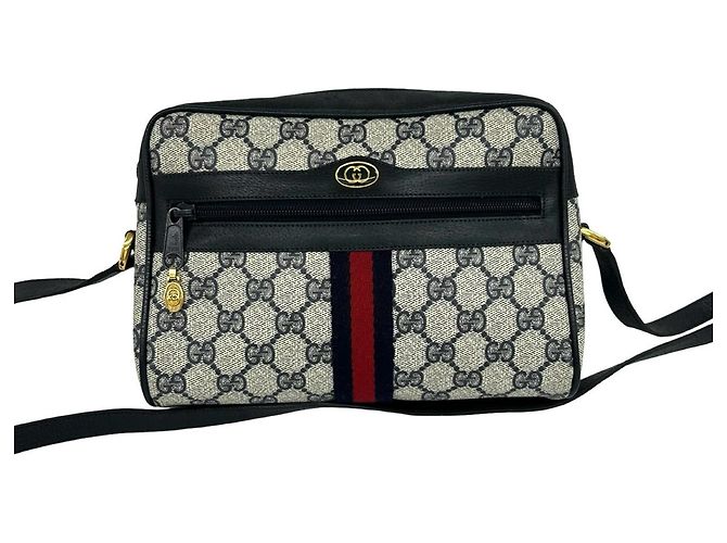 GUCCI Sherry Line GG Pattern Lederhandtasche
