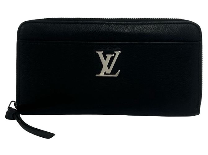 Louis Vuitton Zippy Lockme Leather Long Wallet