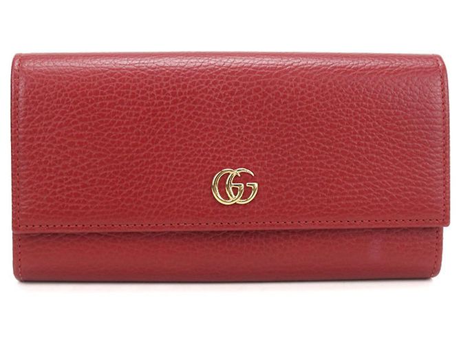 Gucci Red Leather Bi-Fold Wallet