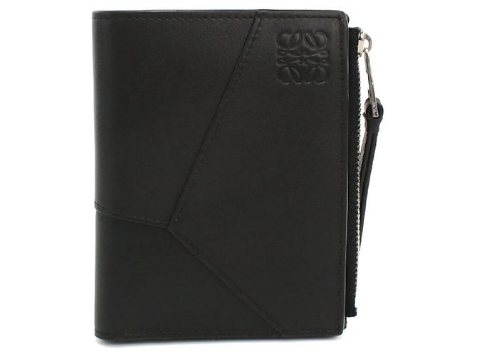 Loewe Bi-fold Wallet Black Leather