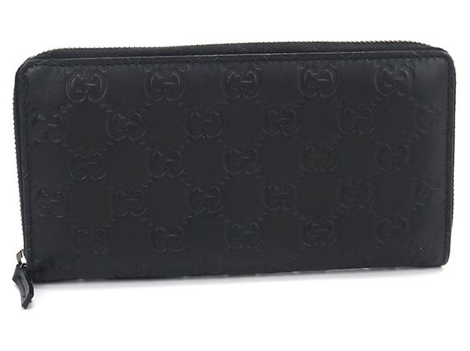 GUCCI Long Wallet in Black Leather
