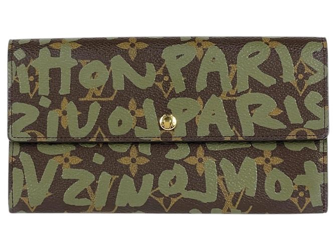 Portafoglio lungo Louis Vuitton Monogram Graffiti