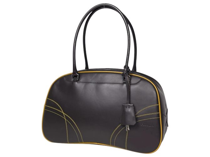 Borsa a tracolla Prada in pelle marrone