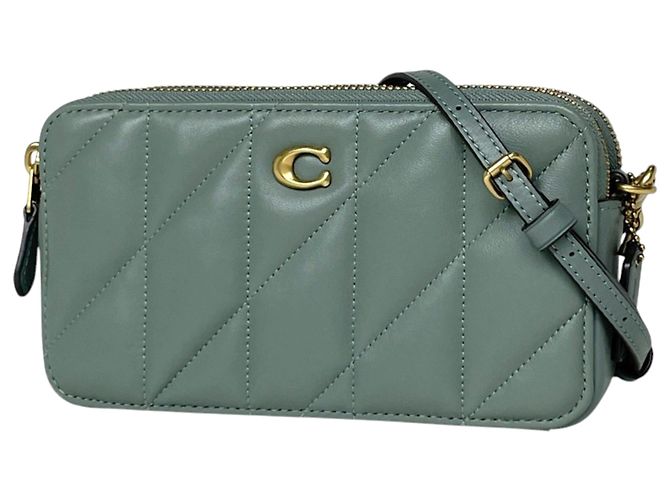 Borsa a tracolla Coach in pelle verde