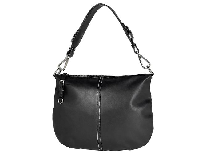 Sac à épaule Prada en cuir noir