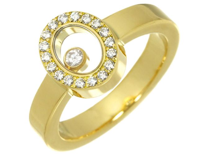 Anillo Chopard Happy Diamond en oro amarillo de 18K