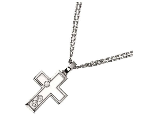 Colar Cruz Chopard Happy Diamonds