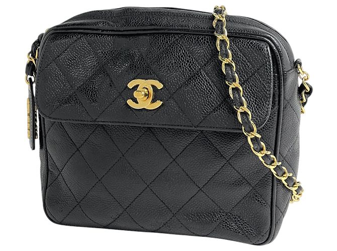 Borsa a tracolla Chanel Black Matelassé